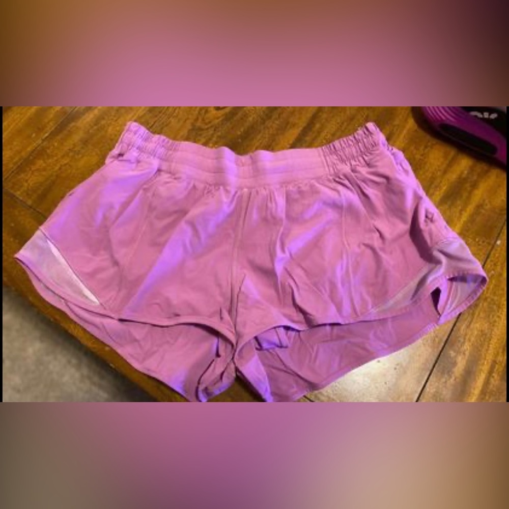 Purple Lululemon Hotty Hot Shorts